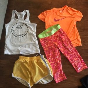 Girls size 7/8 Nike bundle